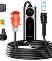 Noeifevo Wallbox EV Móvil Tipo 2, Cargador EV de 11KW 3-fases CEE16A con Potencia de Carga Ajustable, Cable de Carga EV de 5m/10m/15m para Model Y/3, ID.3/4/5, MG4, EX30, e-up, e-tron, Zoe y otros EV.
