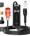 NOEIFEVO Q21W Wlan carregador de carro elétrico móvel Wallbox 11kW com controlo remoto APP, cabo de carregamento trifásico 5m/10m Tipo2 CEE16A 