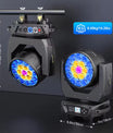 19 x 15W Beam Moving Head Party Licht, 4 in 1 RGBW LED Beleuchtung, Zoom Wash Lichter, DMX-Bühneneffektbeleuchtung für Disco, Party, Konzert und Theater