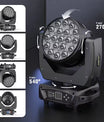 19 x 15W Beam Moving Head Party Licht, 4 in 1 RGBW LED Beleuchtung, Zoom Wash Lichter, DMX-Bühneneffektbeleuchtung für Disco, Party, Konzert und Theater