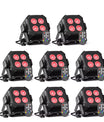 Party-Licht, 4x8W RGB LED Bühnenleuchte mit Fernbedienung/DMX-Steuerung, DJ-Licht geeignet für Hochzeiten, Partys, Clubs und Disco-Veranstaltungen