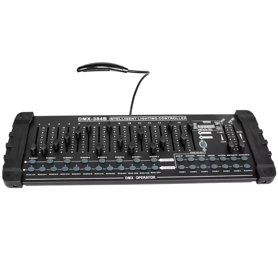 384-kanals DMX512-lyspult – professionel controller-konsol til livekoncerter, KTV, DJ-shows og klubber