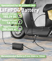 NOEIFEVO 109,2V 1A-15A Lithium-batterilader til 96V 26S Lithium-Li-Ion-Lipo-batteri, LCD-display, justerbar strøm