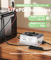 NOEIFEVO 14.6V 15A Cargador de batería LiFePO4 impermeable para batería 12V (12.8V) 4S LiFePO4