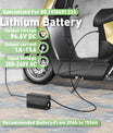 NOEIFEVO 96,6V 1A-15A Lithium-batterilader til 85,1V (84V) 23S Lithium-Li-Ion-Lipo-batteri, LCD-display, justerbar strøm