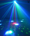3-i-1 DMX RGBW-partylys, LED-laserstroboskop, disco DJ-beam spot-scenebelysning, dansklub, bryllup, sommerfuglelys