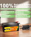 Noeifevo 29,2V 5A LiFePO4 batterioplader til 24V 25,6V LiFePO4 batteri, XLR/IEC/XT60/Anderson 50A/M8