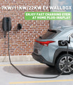 Noeifevo Q5 7KW 11KW 22KW EV Wallbox nabíjecí stanice, 5M nabíjecí kabel vodotěsný