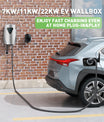 Noeifevo Q5 7KW 11KW 22KW EV Wallbox Stazione di ricarica tipo 2 5M DC6mA Protezione RCD