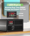 NOEIFEVO 102,2V 1A-15A Caricabatterie LiFePO4, adatto per batterie LiFePO4 89,6V (84V) 28S, display LCD, corrente regolabile.