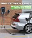 Noeifevo Q6 7KW 11KW 22KW EV estação de carregamento wallbox, cabo de carregamento rápido 5M à prova d'água, WiFi opcional
​