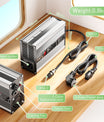 NOEIFEVO 46.2V 2A 3A 3.5A 4A Lithium-Ladegerät for 11S 40.7V Li-Ion Lipo-batterier, med kølefaner og automatisk slukning.