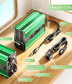 NOEIFEVO 14.6V 10A Caricabatterie LiFePO4 per Batterie 4S 12V 12.8V LiFePO4, Ventola di Raffreddamento, Spegnimento Automatico (VERDE)