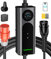 Noeifevo Type2 EV nabíjací kábel, 11KW 16A CEE 5m/10m/15m  mobilná nabíjačka EV, DC6mA RCD ochrana