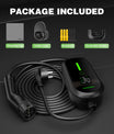 NOEIFEVO Typ 2 Ladekabel Schuko 3,7kW - 4m/6m/11m |6-16A|1-phasig Tragbare EV Ladegerät IP65 Wasserdicht mit LCD-Anzeige, Einstellbarer Ladeleistung, Einstellung Startzeit, für Allen EVs(IEC 62196-2) & PHEVS