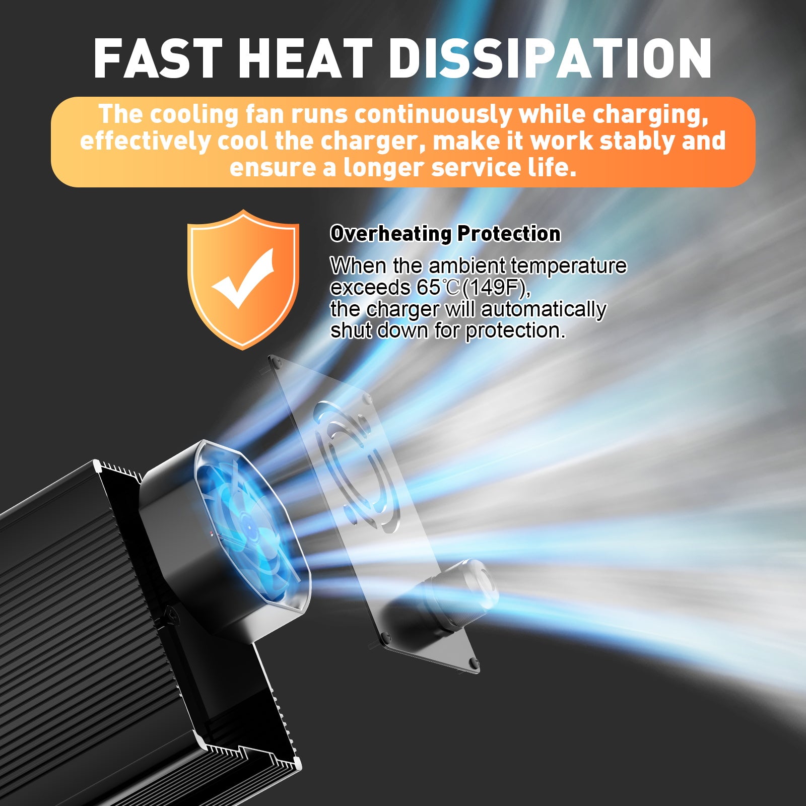Noeifevo 29,2 V 15 A LiFePO4  batería de Cargador para batería de litio de 24 V 25,6 V, activación BMS de 0 V, apagado automático con protección total