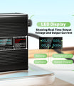 NOEIFEVO 71.4V 6A Lithium-oplader til 17S 62.9V batteri, LED-display, aluminiumsgehus, blæser