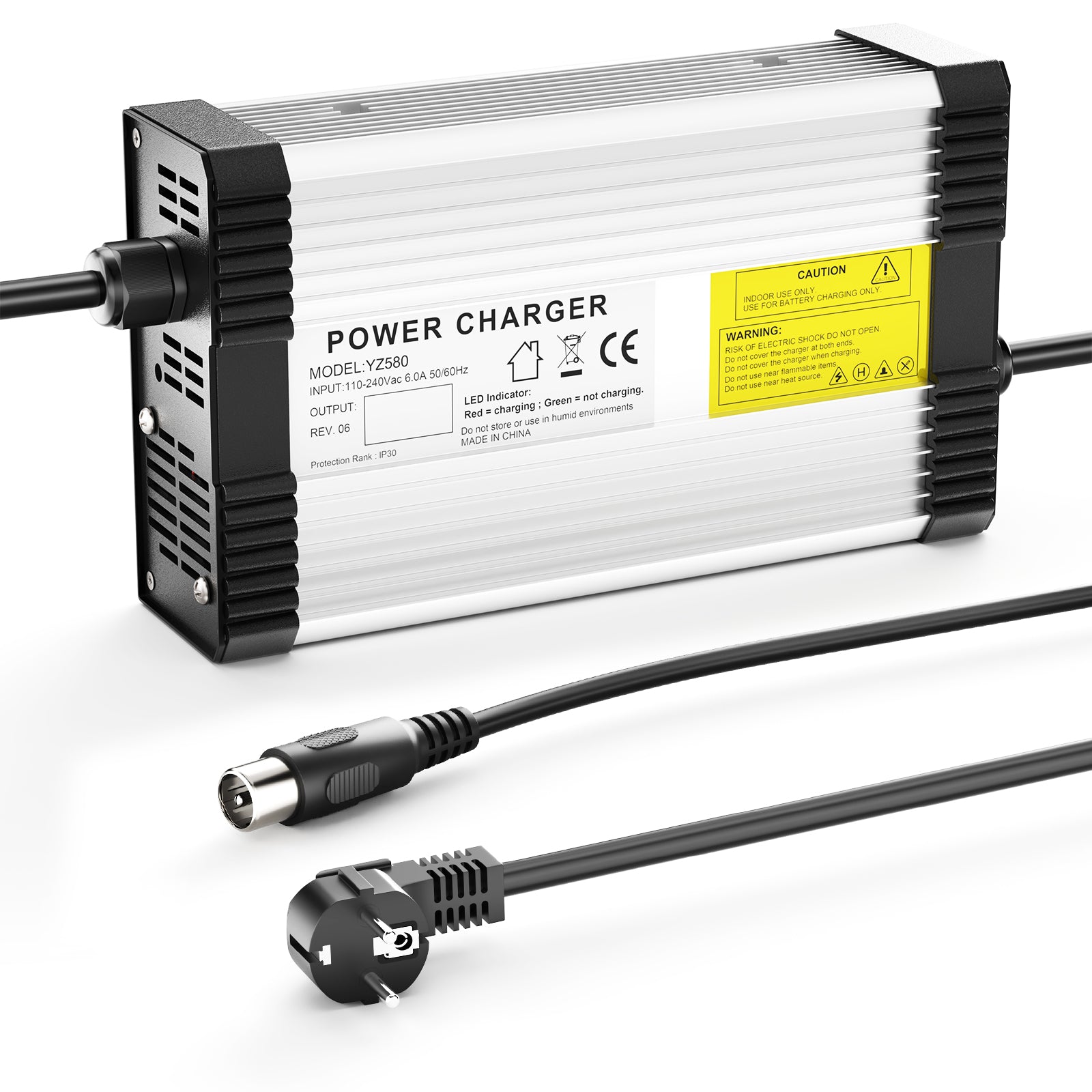 NOEIFEVO 88.2V 4.5A lithium batterijlader voor 21S 77.7V lithium batterij, met koelventilator, automatische uitschakeling.