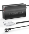 NOEIFEVO 126V 1A-10A Lithium-batterilader til 111V 30S Lithium-Li-Ion-Lipo-batteri, LCD-skærm, justerbar strøm.