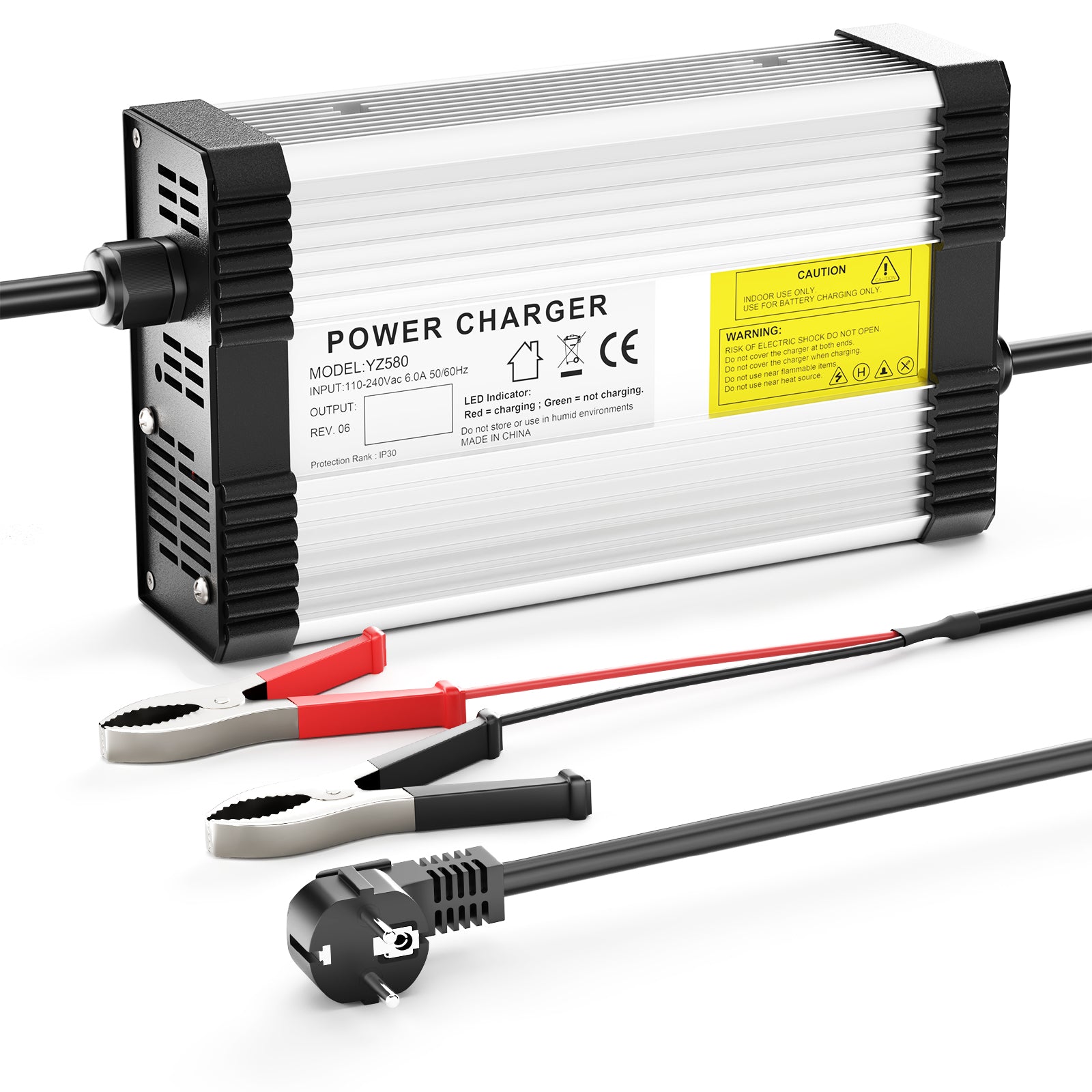 NOEIFEVO 71.4V 5A Lithium-batterilader til 17S 60V 62.9V Lithium-batteri, med køleventilator, automatisk afbrydelse.