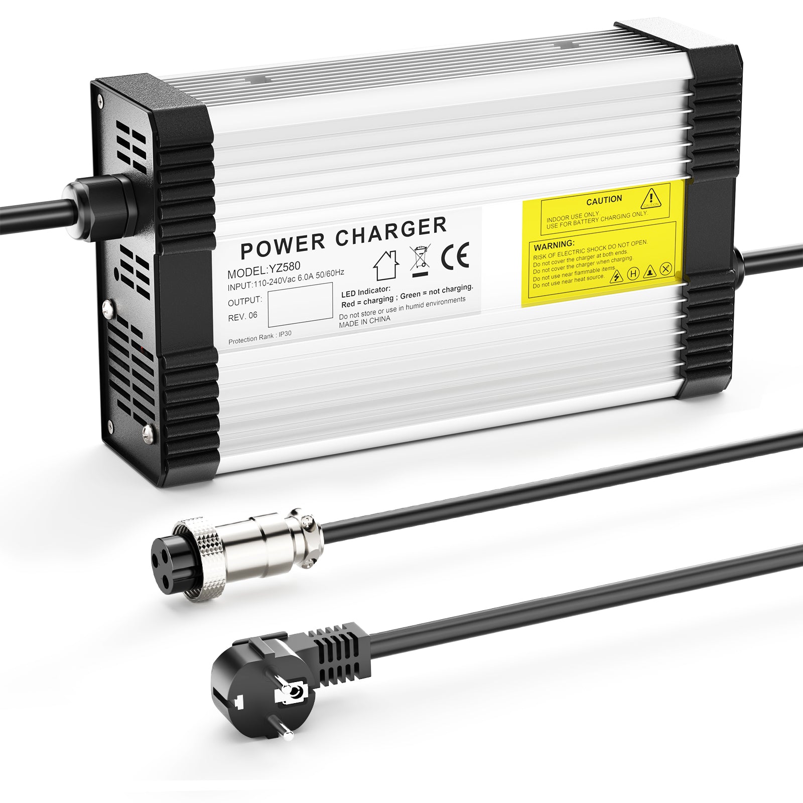 NOEIFEVO 82.8V-88.2V 4.5A Blei-Säure-Batterieladegerät für 72V Blei-Säure Batterie,mit Kühlventilator, automatische Abschaltung.