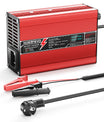 NOEIFEVO 13.8V-14.7V 8A Blybatteriladdare för 12V blybatteri, kylfläkt, automatisk avstängning(RED)