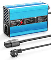 NOEIFEVO 33.6V 2A 3A 4A 5A Lithium-Ladegerät für 8S 29.6V Li-Ion Lipo-Batterien, Kühlventilator, automatischer Abschaltung（BLUE）