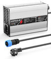 NOEIFEVO 42V 2A 3A 3.5A 4A Lithium-Ladegerät für 10S 37V Li-Ion Lipo-Batterien, Kühlventilator, automatischer Abschaltung