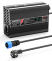 NOEIFEVO 42V 2A 3A 3.5A 4A Lithium-Ladegerät für 10S 37V Li-Ion Lipo-Batterien, Kühlventilator, automatischer Abschaltung（BLACK）