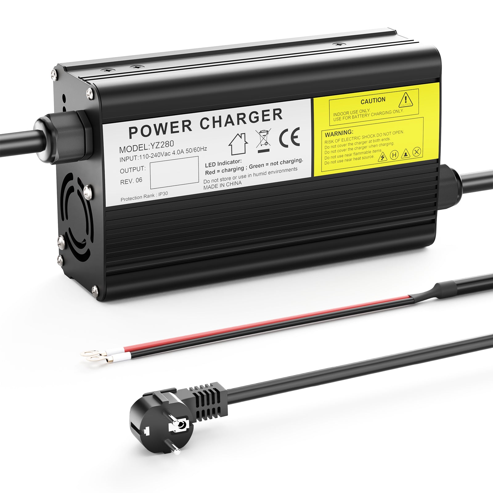 NOEIFEVO 67.2V 3A Litiumbatteriladdare för 60V 59.2V 16S batteri, E-cykel rullande elektrisk enhet motorcykelladdare.