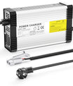 NOEIFEVO 12,6V 20A Lithium-batterioplader til 3S 11,1V 12V Lithium-batteri, med køleventilator og automatisk slukning.