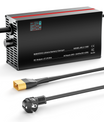 NOEIFEVO 67,2V 2-20A Lithium-Batterijlader voor 59.2V 60V 16S Lithium-Li-Ion-Lipo-batterij, LCD-display, instelbare stroom, lader voor E-bike, scooter, elektromotorfiets
