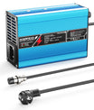 NOEIFEVO 12,6V 5A 6A 7A 8A 10A Lithium-Ladegerät für 3S 11,1V Li-Ion Lipo-Batterien,  Kühlventilator, automatischer Abschaltung（BLUE）