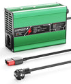 NOEIFEVO 29.4V 5A Lithium-Ladegerät für 7S 25.9V Li-Ion Lipo-Batterien, Kühlventilator, automatischer Abschaltung(GREEN)