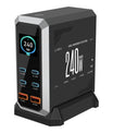 NOEIFEVO 240W USB-Ladestation mit 6 Anschlüssen, PD3.1 140W USB Typ-C & PPS/PD USB Typ-A Ladegerät – Desktop-Schnellladestation kompatibel mit MacBook, Laptops, Tablets, iPhone, Samsung Smartphones