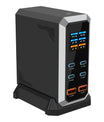 NOEIFEVO 240W USB-Ladestation mit 6 Anschlüssen, PD3.1 140W USB Typ-C & PPS/PD USB Typ-A Ladegerät – Desktop-Schnellladestation kompatibel mit MacBook, Laptops, Tablets, iPhone, Samsung Smartphones