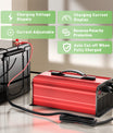 NOEIFEVO 58.8V 25A Lithiumbatterijoplader voor 51.8V (48V) 14S Lithium-Li-Ion-LiPo batterij, LCD-scherm, instelbare stroom, oplader voor e-bike, scooter, elektrische motorfiets