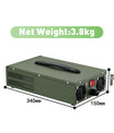 NOEIFEVO 12V 10A-100A Lithium LiFePO4 batterijlader, laadspanning 14,6V, LCD-scherm, stroom instelbaar, ventilator