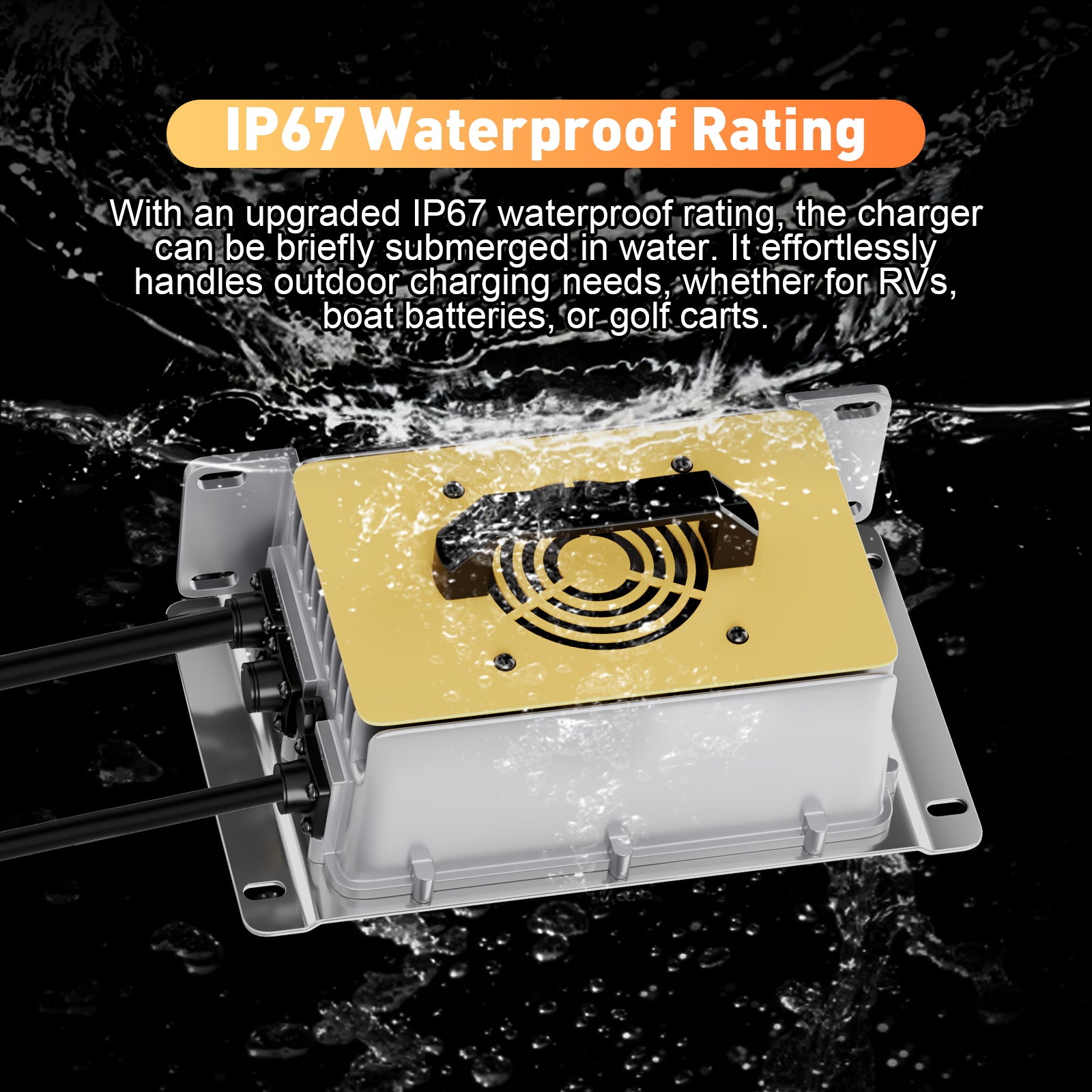 NOEIFEVO 58.4V 30A LiFePO4 acculader voor 51.2V(48V) 16S LiFePO4 accu, waterdicht, 0V BMS ingeschakeld