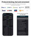 Batteri-BMS med 4,3-tommers display, intelligent aktiv BMS 8S–16S 200A 24V–48V Li-Ion/LiFePO4/LTO 2A batteri-energibalancer med Bluetooth, CAN/RS485