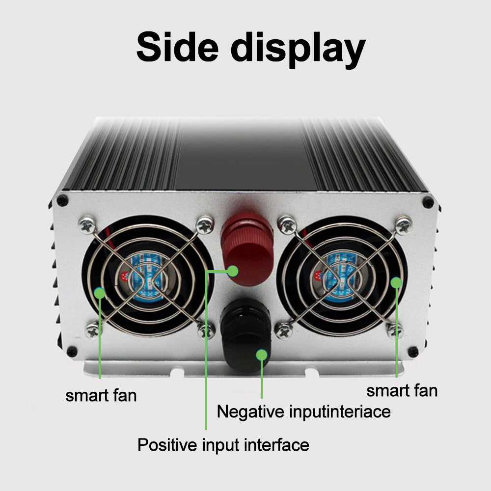 Ren sinusomvandlare DC 12V till AC110V 220V 3000W 4000W 5000W 6000W 8000W Spänningsomvandlare Kraftomvandlare Solenergiomvandlare