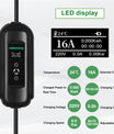 Noeifevo 3.6KW 16A carregador EV portátil tipo 2 com Schuko, kit de estação de carregamento de veículos eléctricos, caixa de parede EVSE móvel com cabo de 5 metros