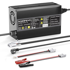 Noeifevo 29,2 V 15 A LiFePO4  batería de Cargador para batería de litio de 24 V 25,6 V, activación BMS de 0 V, apagado automático con protección total