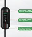 Noeifevo Type2 EV Charging Station Kit, 16A 3-faset oplader til elbiler, CEE 16A mobil EVSE Wallbox med 5 meter kabel