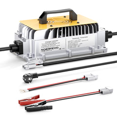 NOEIFEVO 36V 38.4V LiFePO4 Batterieladegerät ,43.8V 25A Wasserdicht Ladegerät für Golf Auto/Boot/RV, mit Vollschutz