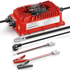NOEIFEVO 48V 20A batteriladdare för blybatterier, AGM, gel, golfvagnsbatteriladdare