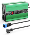 NOEIFEVO 12,6V 10A Lithium-lader til 3S 11,1V Li-Ion Lipo-batterier, køleventilator, automatisk slukning (GRØN)