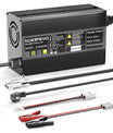 Noeifevo 29,2V 20A LiFePO4 batterilader for 24V 25,6V litiumbatteri, 0V BMS Aktiver, automatisk avstenging med full beskyttelse