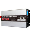 12V 24V 48V 220V inverter ren sinusvåg, 6000W 8000W högeffekt 0/60Hz solomriktare med LED EU-uttag