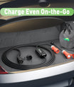 11KW EV Charging Station, 16A 3 Phase Type 2 Mobile Charger for Electric Vehicles, CEE 16A Plug, 5 Meter Cable EVSE Wallbox